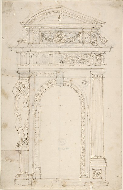 Two Alternate Designs for Triumphal Arch