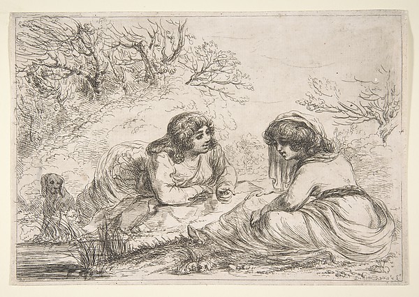 Two Women in a Landscape