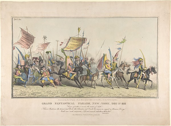 Grand Fantastical Parade, New-York, December 2, 1833