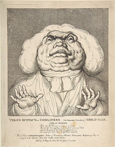 Pie-Us Ecstacy – or Godliness (the Itinerant Preachers) Great Gain