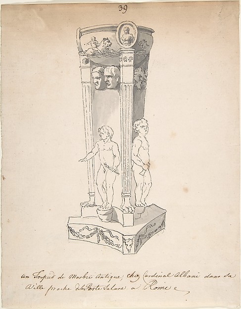 Drawing of Antique Tripod