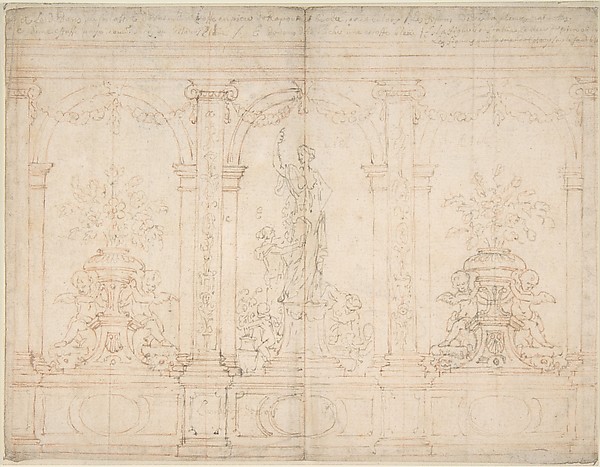 Wall Elevation with Three Arches