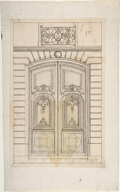 Design for a Doorway to a Rusticated Palace