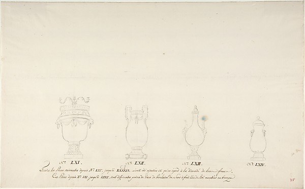 Design for Four Vases