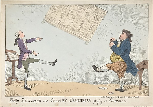 Billy Lackbeard and Charley Blackbeard playing at Football
