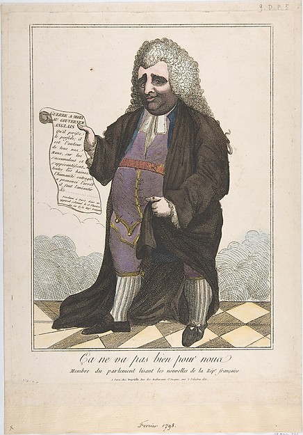 It is Not Going Well For Us: A Member of Parliament Reading the News of the French Republic (Ça ne va pas bien pour nous: Membre du parlement lisant les nouvelles de la Rep[ublique] française)