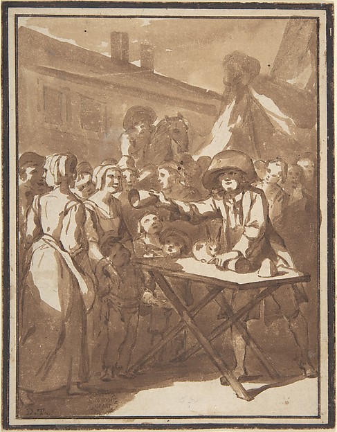 Scene at a Fair: A Magician
