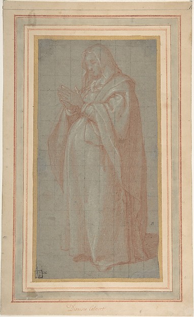 Standing Pregnant Woman (Study for the Pregnant Virgin Mary) by Bartolomeo Cesi
