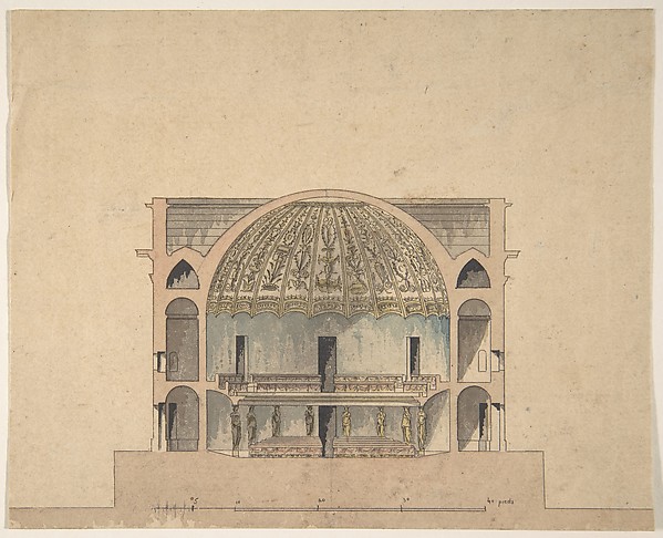 Design for the Interior Elevation of a Theater