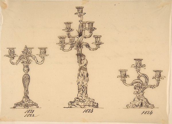 Designs for Three Candelabras