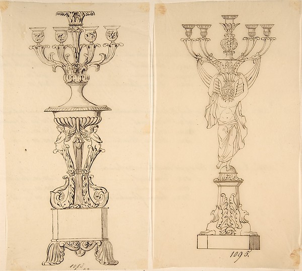 Designs for Two Candelabras