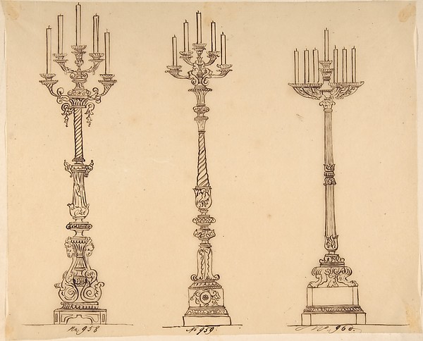 Designs for Three Candelabras