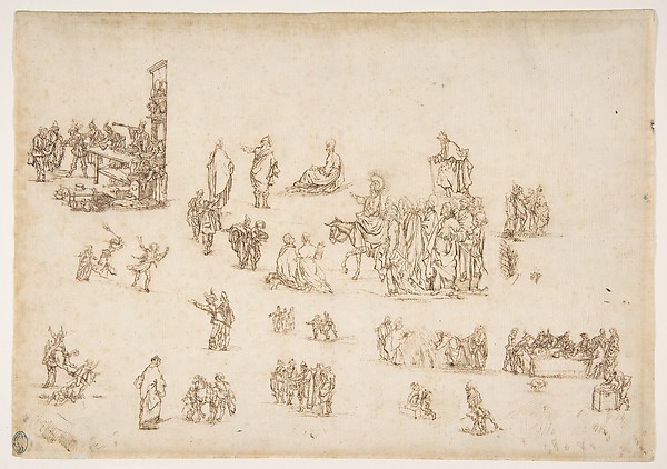 Scenes from the Life of Christ and Other Figure Studies by Stefano della Bella
