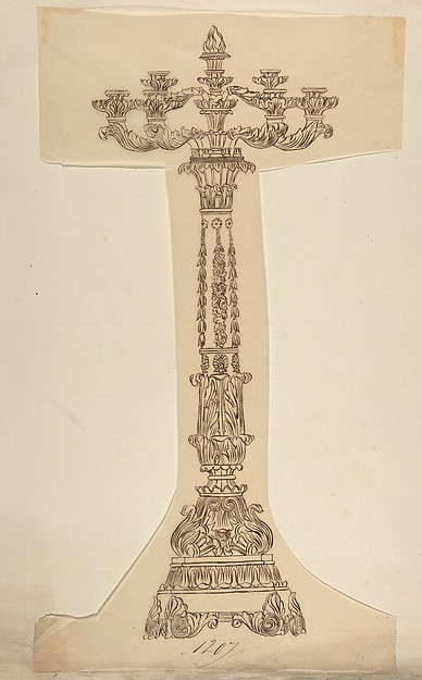 Design for a Six Arm Candelabra