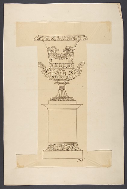 Design for an Urn on a Pedestal