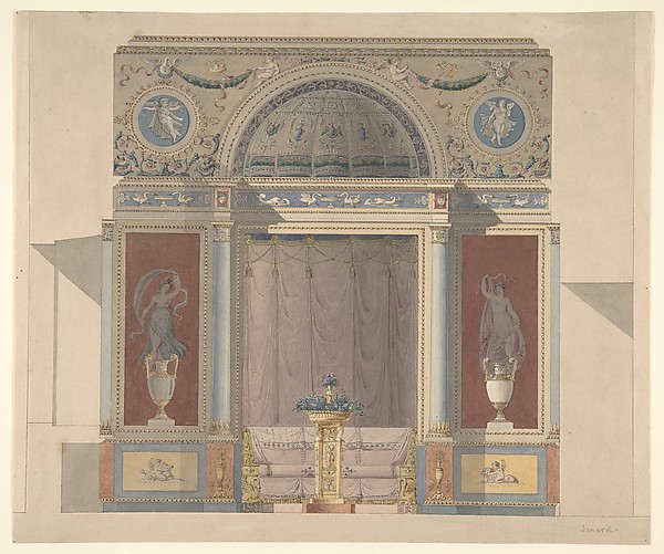 Study for an Arched Alcove with a Canapé