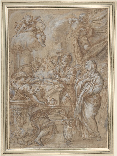 The Circumcision, Study for an Engraving by Ciro Ferri