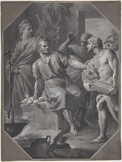 Manius Curius Dentatus Refusing the Presents of the Samnite Ambassadors