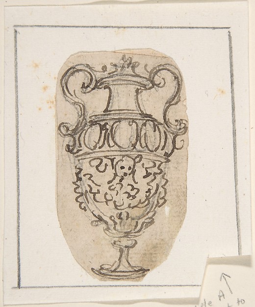 Outline of a Desin for a Vase with Two Handles