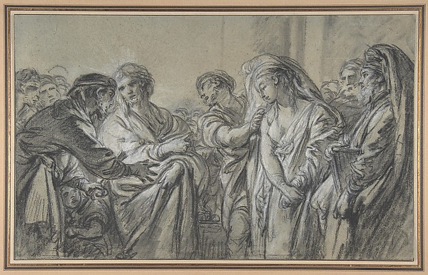 Christ and the Woman Taken in Adultery by François Boucher
