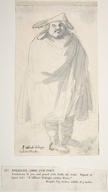 A Caricature of L'Abbate Folinghi
