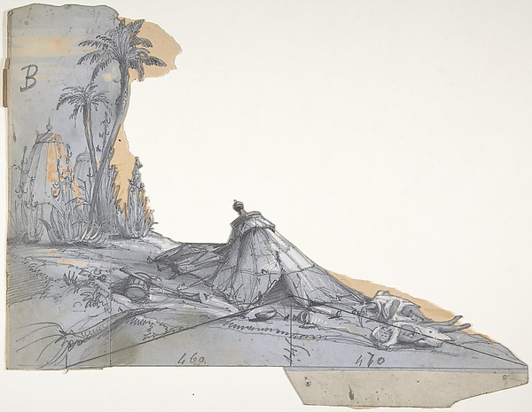 Design for a Stage Set at the Opéra, Paris: A Tent