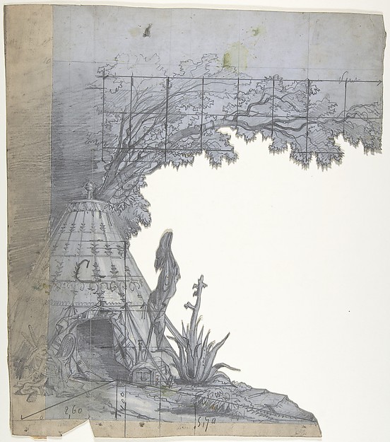 Design for a Stage Set at the Opéra, Paris: A Tent
