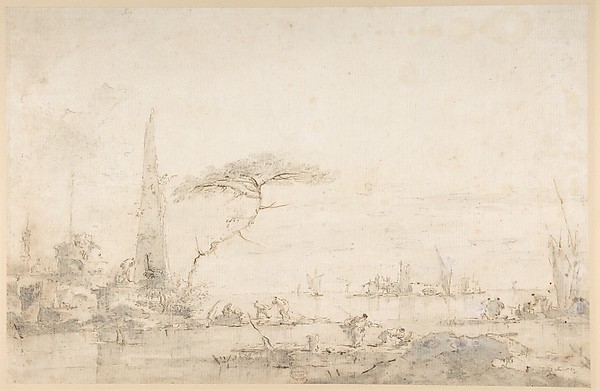 Lagoon Capriccio with an Obelisk