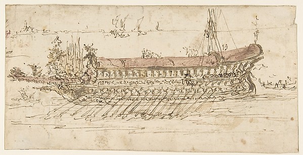 The Bucintoro Moving to the Left (recto); The Bucintoro Moving to the Right (verso)