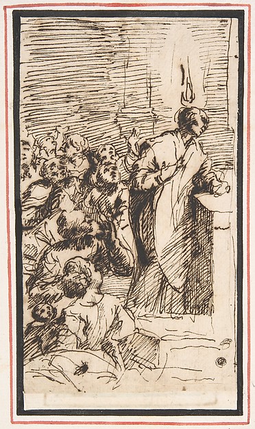 The Miraculous Mass of Saint Martin of Tours with the Apparition of a Ball of Fire above His Head
