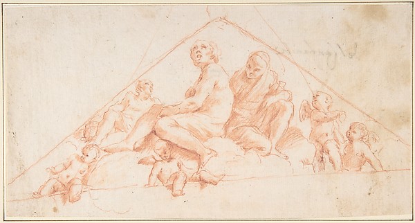 Seated Apostles and Putti