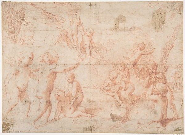 Putti and a Young Satyr at Play