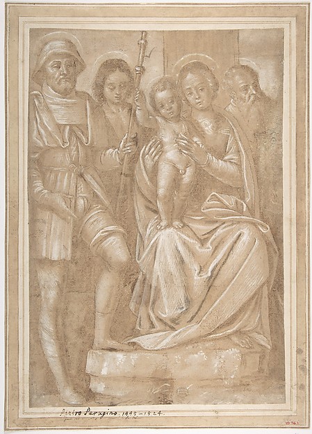 The Virgin and Child with Saint Roch and Two Other Male Saints by Bernardino Lanino
