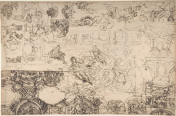 Studies for a Ceiling (recto and verso)