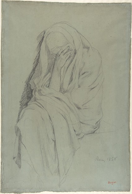 Study for Vieille Italienne(recto); Drapery Study (verso)