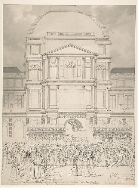 Crowd in Front of the Tuileries Palace During the Wedding of Napoleon to Marie-Louise of Austria