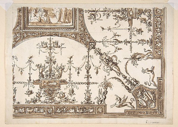Ceiling Design with Grotesques
