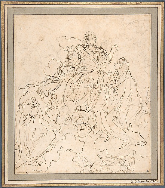 The Virgin and Saint Rosalia Interceding with Christ by Carlo Maratti