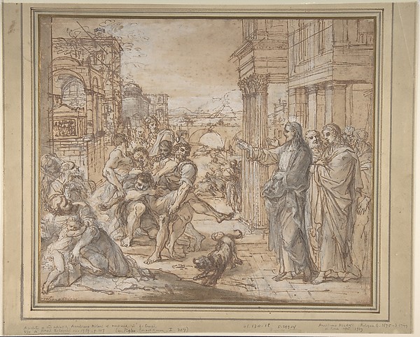 Christ Healing a Possessed Man by Aureliano Milani