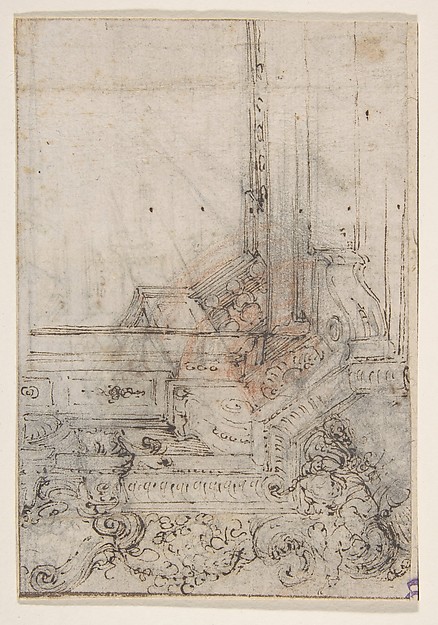 Design for the Corner of a Decorated Ceiling