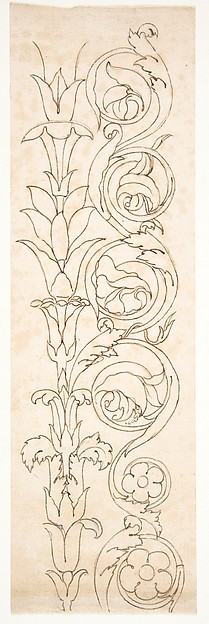Ornamental drawings (recto) blank (verso)