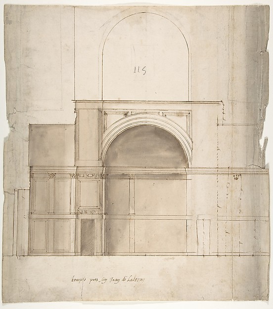 S. Giovanni Laterno, Oratorio della Santa Croce, section (recto) blank (verso)