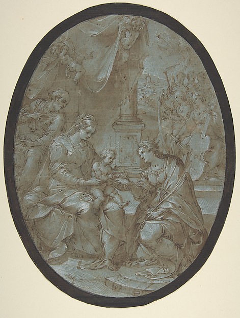 The Mystic Marriage of Saint Catherine of Alexandria by Avanzino Nucci