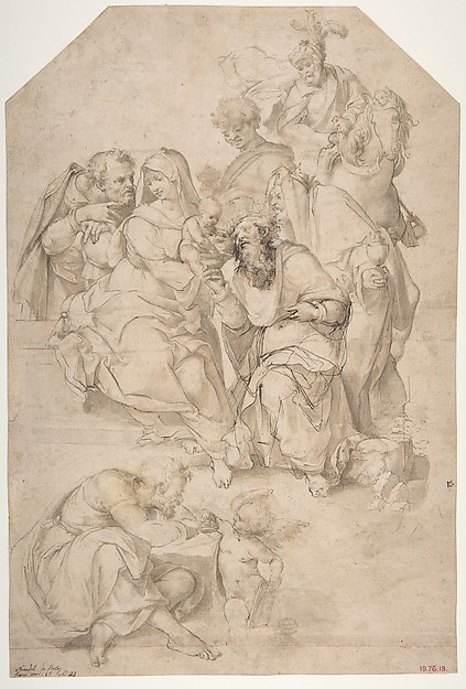 The Adoration of the Magi by Nosadella (Giovanni Francesco Bezzi)