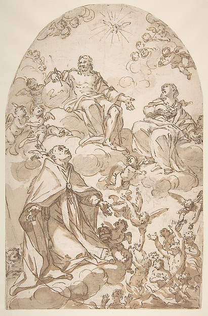 Saint Gregory the Great Interceding for Souls in Purgatory by Giovanni Odazzi