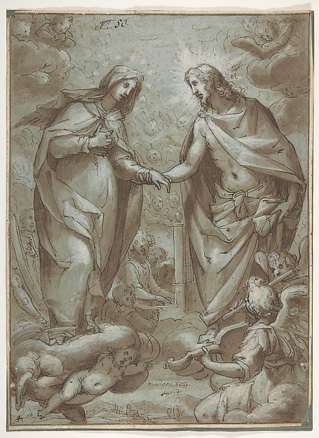 Christ Receiving the Virgin into Heaven by Giovanni Battista Paggi