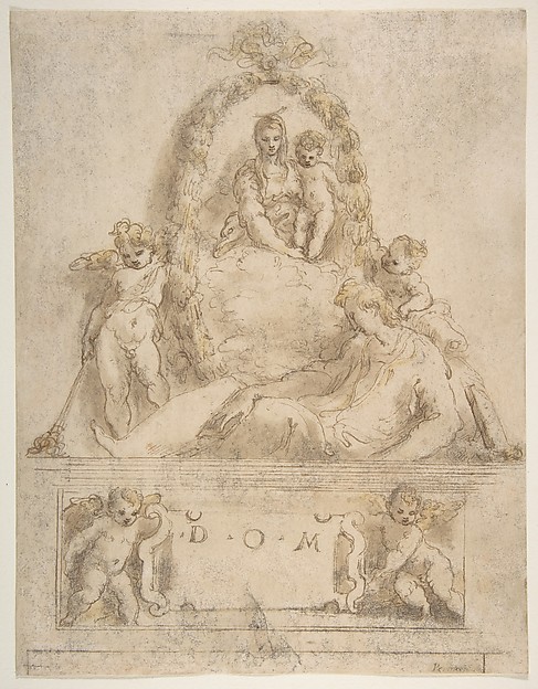 Design for the Tomb of a Youth by Parmigianino (Girolamo Francesco Maria Mazzola)