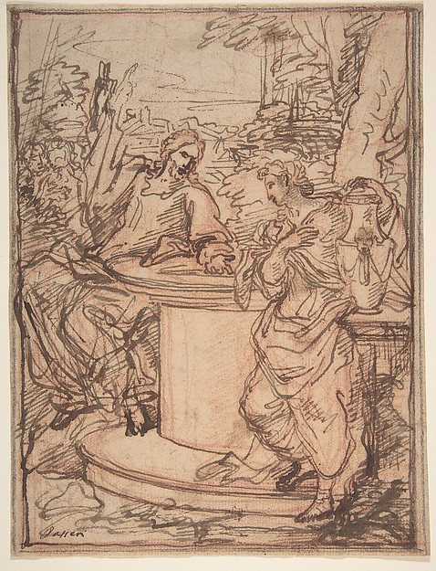 Christ and the Samaritan Woman at the Well by Giuseppe Passeri (Passari)