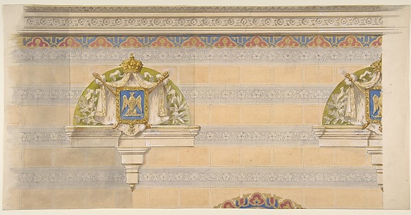 Design for Upper Wall Decoration, Farnborough, England
