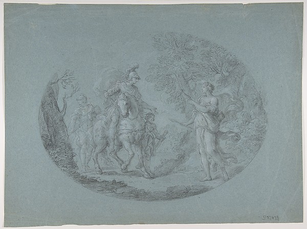 Venus Disguised as a Huntress Appears to Aeneas (Aeneid I: 305 ff.)
